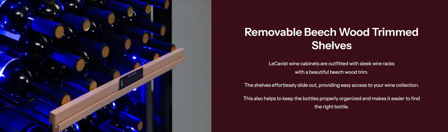 LeCavist 226 Bottle Black Dual Zone Wine Fridge Cabinet - LX2001 - Homewares, Outdoor, Phone Accessories, Cases, Speakers, Headphones + More -