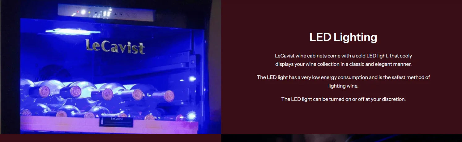 LeCavist 226 Bottle Black Dual Zone Wine Fridge Cabinet - LX2001 - Homewares, Outdoor, Phone Accessories, Cases, Speakers, Headphones + More -