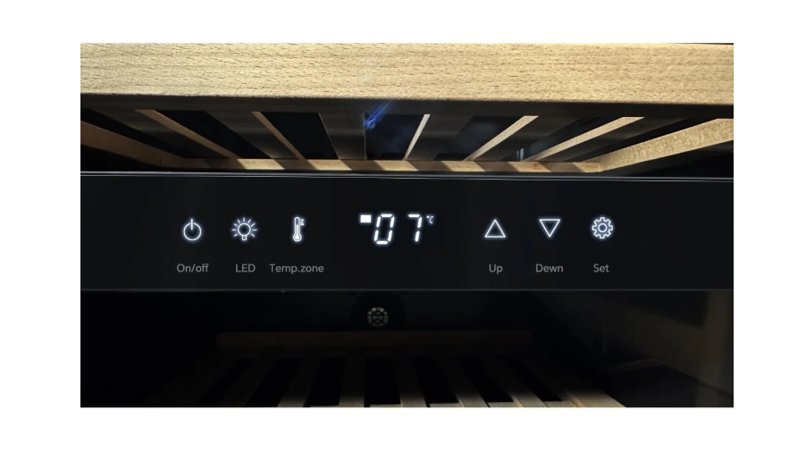 LeCavist 56 Bottle Dual Zone Wine Cabinet Fridge - Black