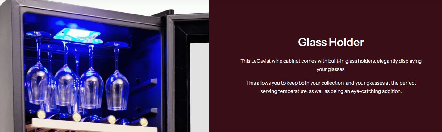 LeCavist 97 Bottle Black Wine Fridge Cabinet - LX2001 - Homewares, Outdoor, Phone Accessories, Cases, Speakers, Headphones + More -