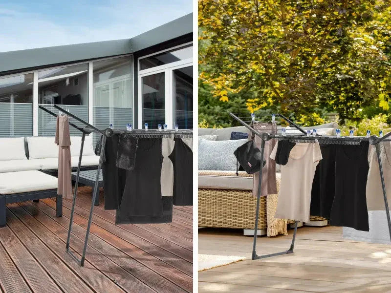 Leifheit Standing Clothes dryer Pegasus 150 Solid Slim Black - LX2001 - Homewares, Outdoor, Phone Accessories, Cases, Speakers, Headphones + More -