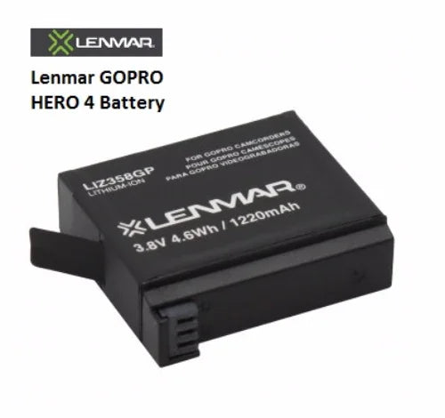 Lenmar GOPRO HERO 4 Battery LIZ358GP - LX2001 - Homewares, Outdoor, Phone Accessories, Cases, Speakers, Headphones + More -