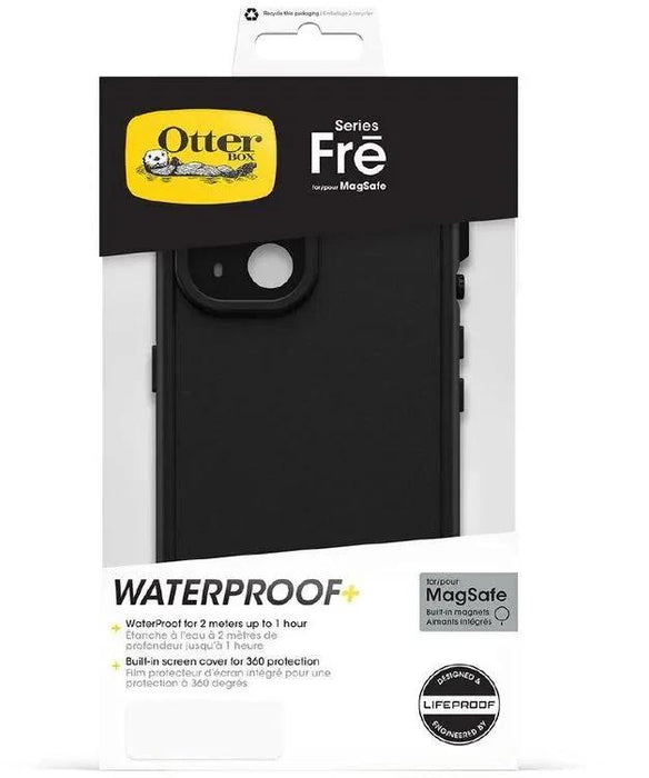 Lifeproof Otterbox Apple iPhone 15 6.1" FRE MagSafe Waterproof Case - Black - LX2001 - Homewares, Outdoor, Phone Accessories, Cases, Speakers, Headphones + More -