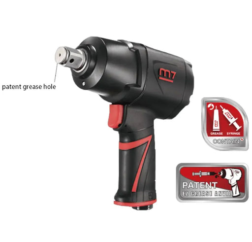 M7 Mighty Seven Air Impact Wrench 3/4" Drive Twin Hammer Quiet 1400Ft - LX2001 - Homewares, Outdoor, Phone Accessories, Cases, Speakers, Headphones + More -