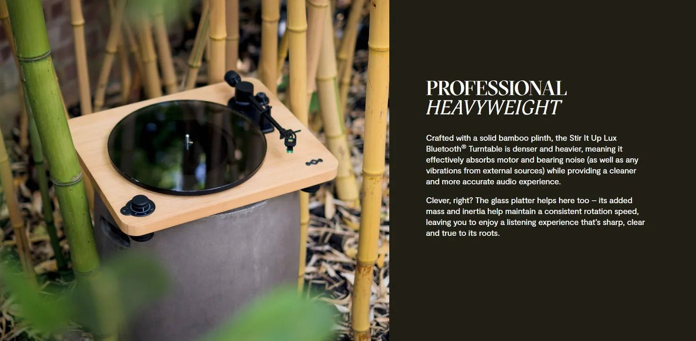 MARLEY Stir It Up Lux EM-JT010-SB Premium Wireless Turntable - LX2001 - Homewares, Outdoor, Phone Accessories, Cases, Speakers, Headphones + More -