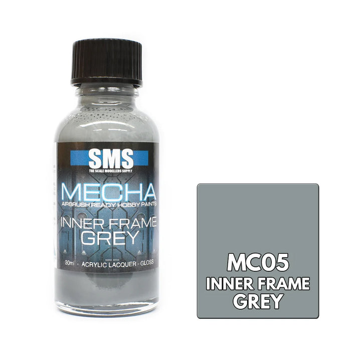 Sms Airbrush Paint Acrylic Lacquer Mecha Inner Frame Grey 30Ml