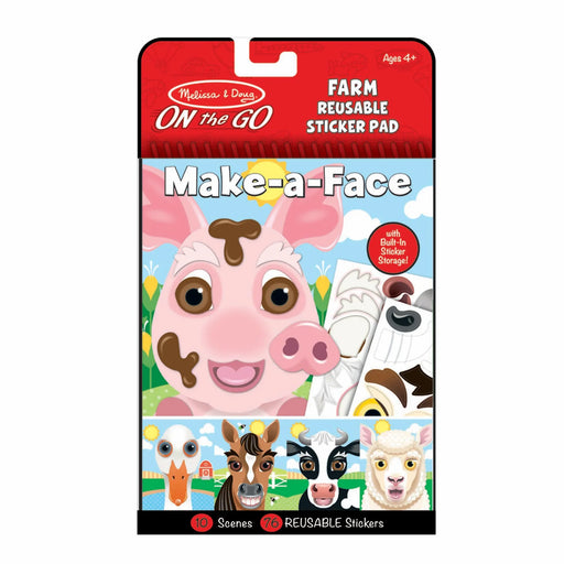 Make-a-Face Farm Reusable Sticker Pad - LX2001 - Homewares, Outdoor, Phone Accessories, Cases, Speakers, Headphones + More -