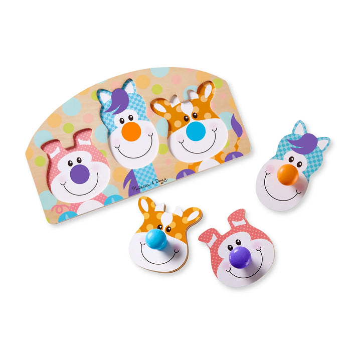 First Play Wooden Jumbo Knob Farm Animal Puzzle - LX2001 - Homewares, Outdoor, Phone Accessories, Cases, Speakers, Headphones + More -