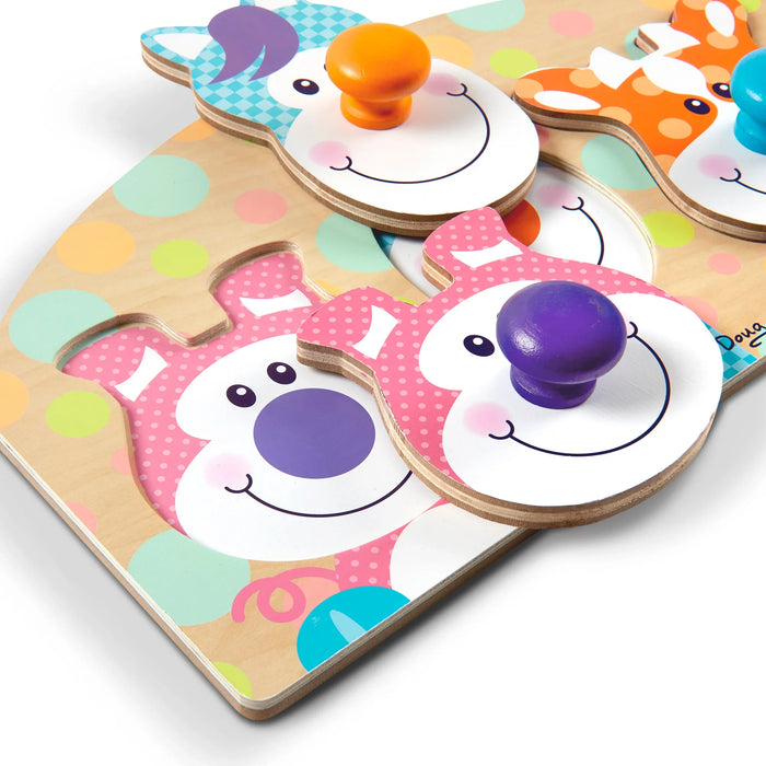 First Play Wooden Jumbo Knob Farm Animal Puzzle - LX2001 - Homewares, Outdoor, Phone Accessories, Cases, Speakers, Headphones + More -