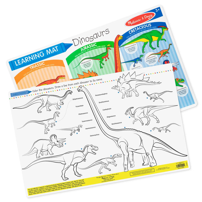 Dinosaurs Color-A-Mat (Bundle of 6) - LX2001 - Homewares, Outdoor, Phone Accessories, Cases, Speakers, Headphones + More -