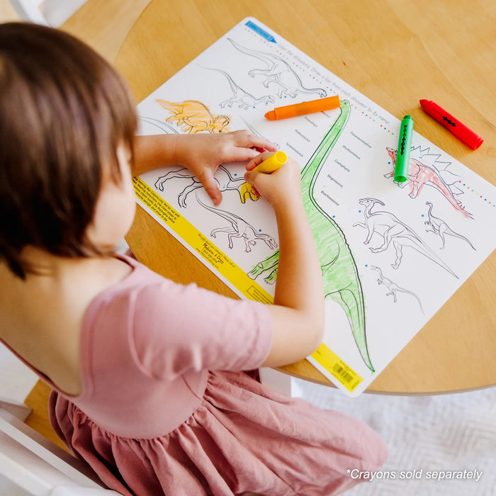 Dinosaurs Color-A-Mat (Bundle of 6) - LX2001 - Homewares, Outdoor, Phone Accessories, Cases, Speakers, Headphones + More -