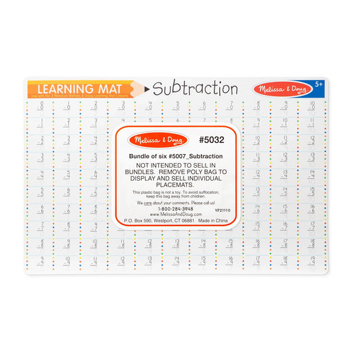 Subtraction Problems Write-A-Mat (Bundle of 6) - LX2001 - Homewares, Outdoor, Phone Accessories, Cases, Speakers, Headphones + More -