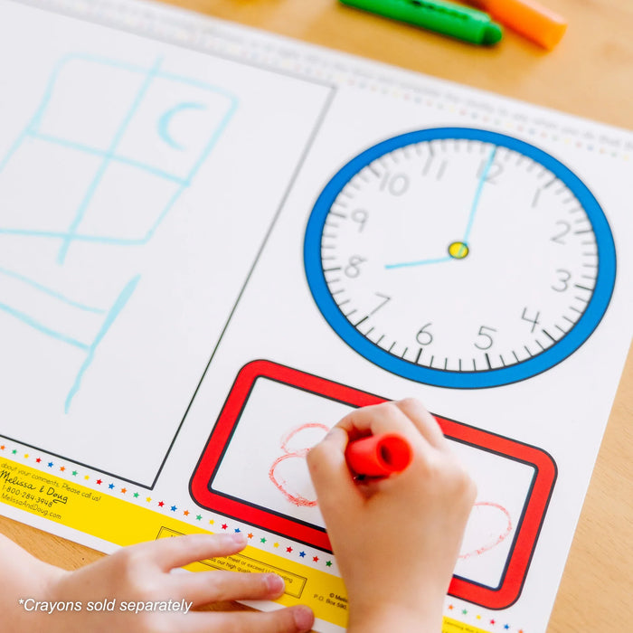 Telling Time Write-A-Mat (Bundle of 6) - LX2001 - Homewares, Outdoor, Phone Accessories, Cases, Speakers, Headphones + More -