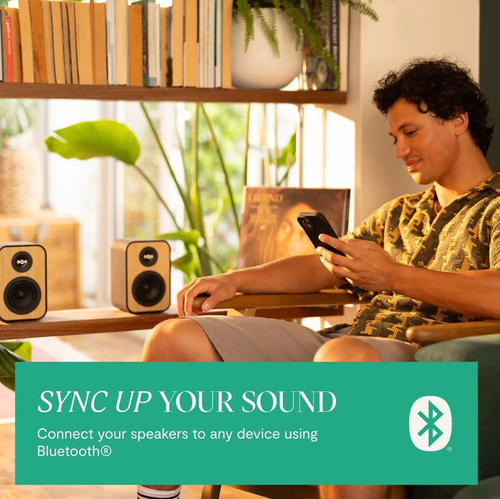 Marley Uplift Bookshelf Wireless Bluetooth Speakers - LX2001 - Homewares, Outdoor, Phone Accessories, Cases, Speakers, Headphones + More -