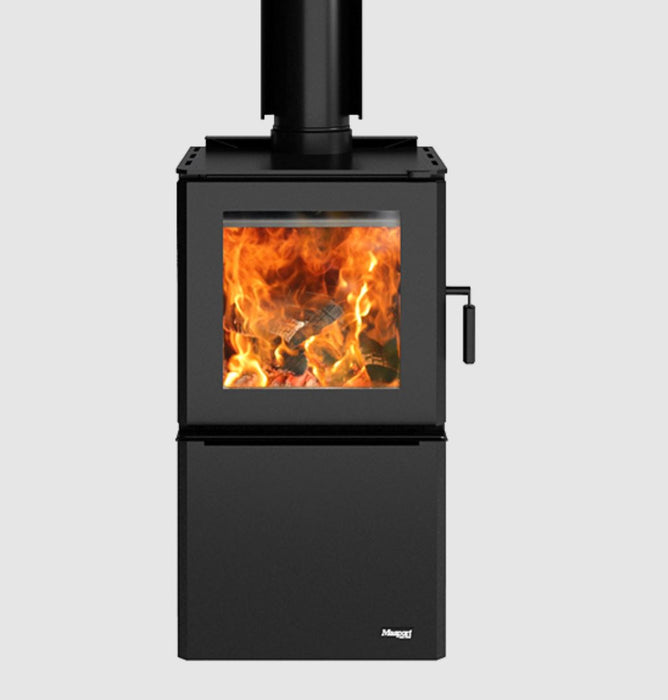 Masport Clutha Fireplace Freestanding Low Emissions Wood Fire Ash Pan + Flue