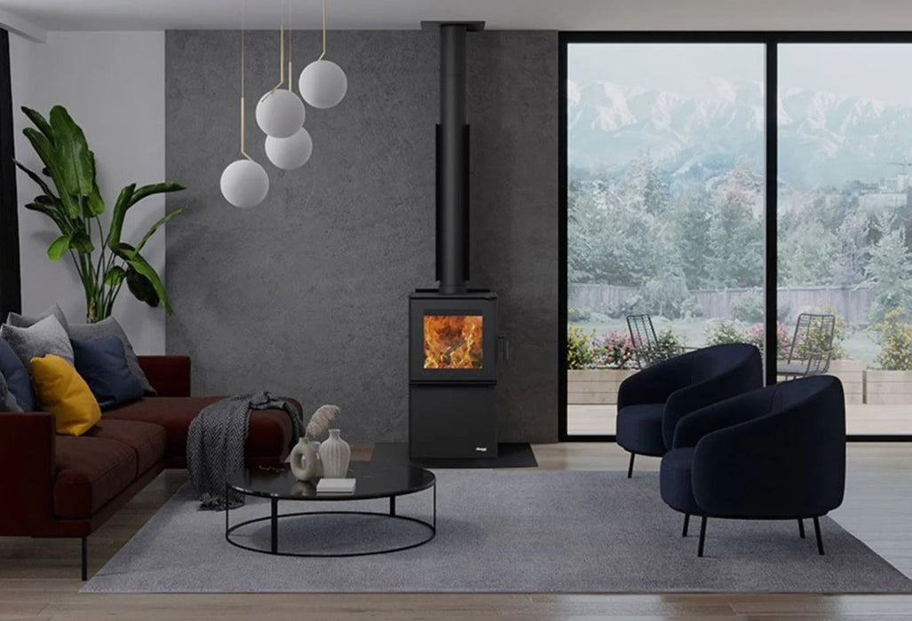 Masport Clutha Fireplace Freestanding Ultra-Low Emissions Wood Fire Pedestal - LX2001 - Homewares, Outdoor, Phone Accessories, Cases, Speakers, Headphones + More -