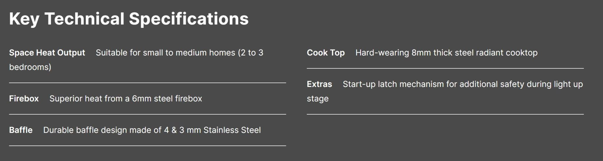 Masport Clutha Fireplace Freestanding Low Emissions Wood Fire Ash Pan + Flue