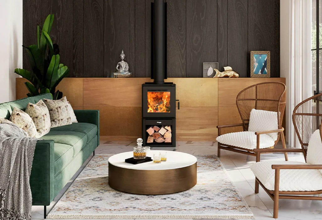 Masport Clutha Fireplace Freestanding Ultra-Low Emissions Wood Fire Wood Stacker - LX2001 - Homewares, Outdoor, Phone Accessories, Cases, Speakers, Headphones + More -