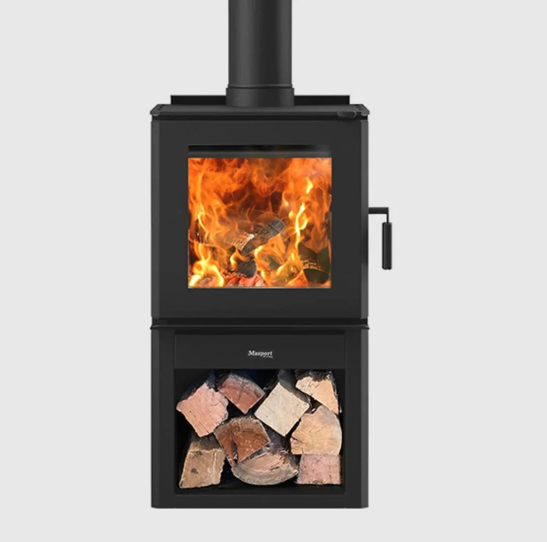 Masport Clutha Fireplace Freestanding Ultra-Low Emissions Wood Fire Wo ...