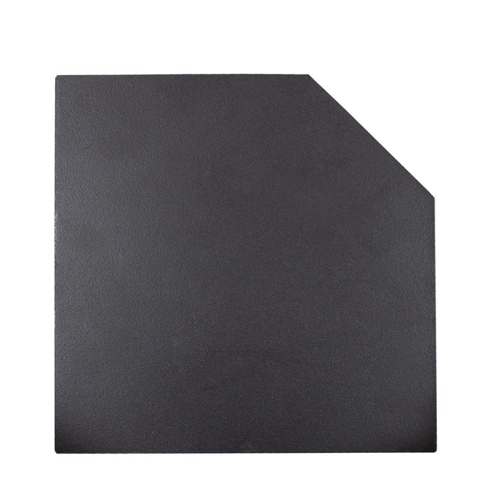 Masport Hearth Corner Floor Protector 1180 x 1180mm Black Kaituna Akaroa Osburn