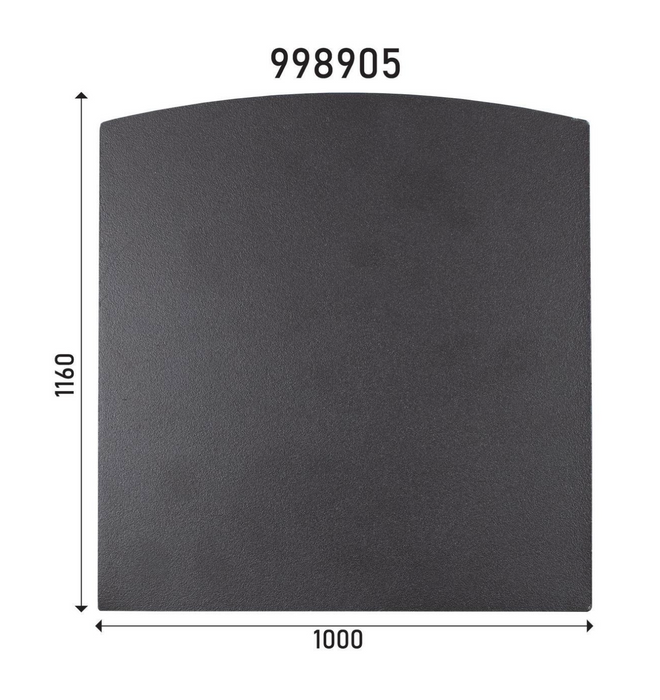 Masport Hearth Floor Protector 1000 x 1160 mm Black 998905