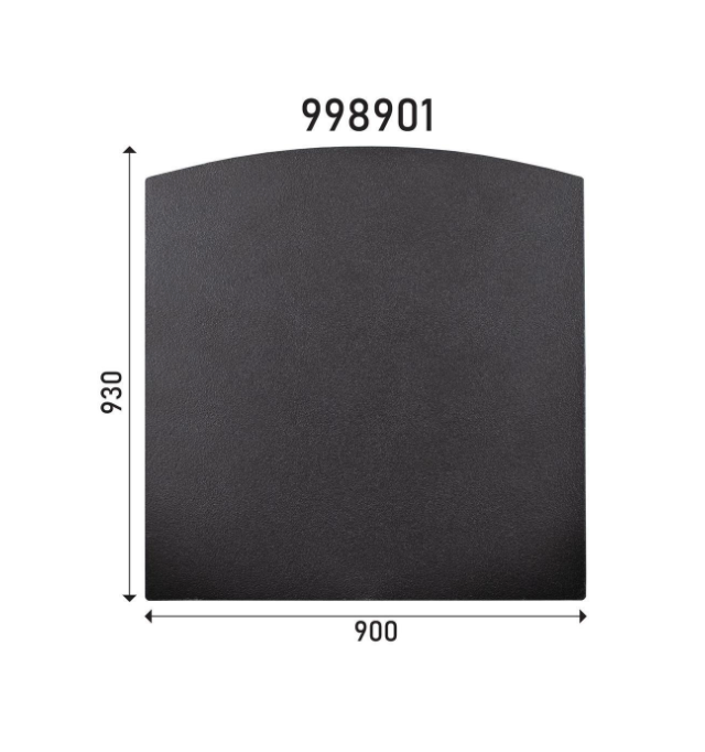 Masport Hearth Floor Protector 900 x 930mm Black 998901