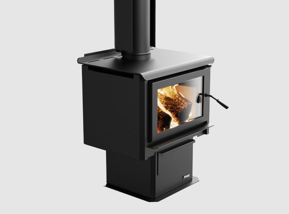 Masport Kaituna Fireplace Freestanding Low Emissions Wood Fire Ash Pan + Flue