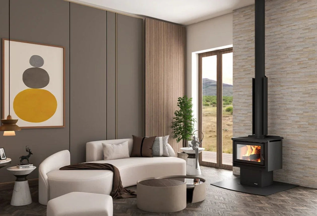 Masport Kaituna Fireplace Freestanding Ultra-Low Emissions Wood Fire on Pedestal - LX2001 - Homewares, Outdoor, Phone Accessories, Cases, Speakers, Headphones + More -