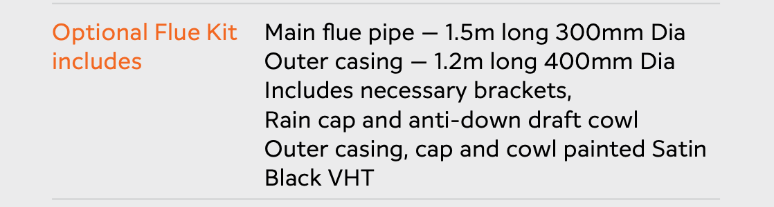 Masport Flue Kit for Masport Matakana
