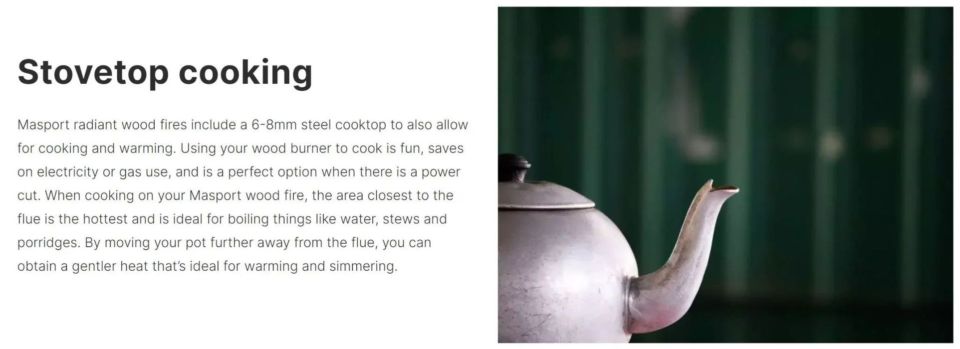 Masport R1200 Fireplace Freestanding radiant wood fire on Legs - LX2001 - Homewares, Outdoor, Phone Accessories, Cases, Speakers, Headphones + More -