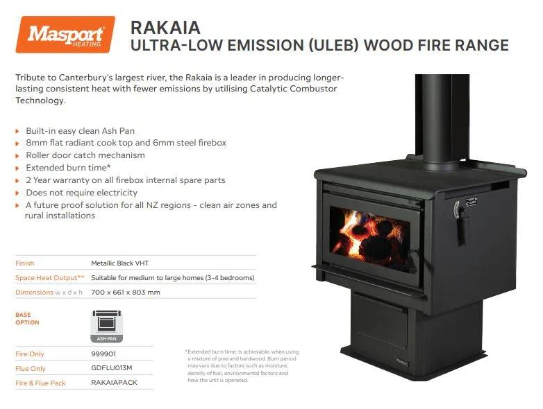 Masport Rakaia Freestanding Fireplace Wood Fire on Pedestal - LX2001 - Homewares, Outdoor, Phone Accessories, Cases, Speakers, Headphones + More -