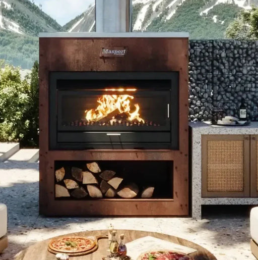 Matakana 1200 Corten Cabinet With Flue (Includes Fire, Corten Flatpack & Flue Kit) - LX2001 - Homewares, Outdoor, Phone Accessories, Cases, Speakers, Headphones + More -