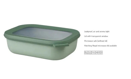 Mepal Cirqula Rectangle 1000ml Nordic Sage - LX2001 - Homewares, Outdoor, Phone Accessories, Cases, Speakers, Headphones + More -