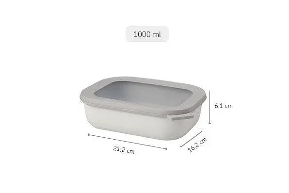 Mepal Cirqula Rectangle 1000ml Nordic White - LX2001 - Homewares, Outdoor, Phone Accessories, Cases, Speakers, Headphones + More -