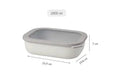 Mepal Cirqula Rectangle 2000ml Nordic White - LX2001 - Homewares, Outdoor, Phone Accessories, Cases, Speakers, Headphones + More -