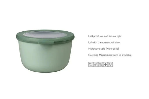Mepal Cirqula Round 1000ml Nordic Sage - LX2001 - Homewares, Outdoor, Phone Accessories, Cases, Speakers, Headphones + More -
