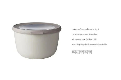 Mepal Cirqula Round 1000ml Nordic White - LX2001 - Homewares, Outdoor, Phone Accessories, Cases, Speakers, Headphones + More -