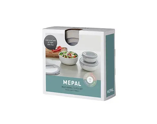 Mepal Cirqula Round 3-Piece Small Set Nordic White - LX2001 - Homewares, Outdoor, Phone Accessories, Cases, Speakers, Headphones + More -