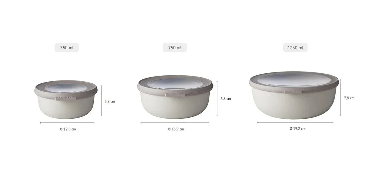 Mepal Cirqula Round 3-Piece Small Set Nordic White - LX2001 - Homewares, Outdoor, Phone Accessories, Cases, Speakers, Headphones + More -
