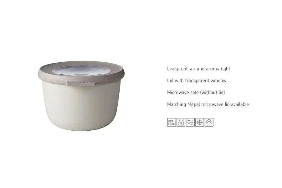 Mepal Cirqula Round 500ml Nordic White - LX2001 - Homewares, Outdoor, Phone Accessories, Cases, Speakers, Headphones + More -