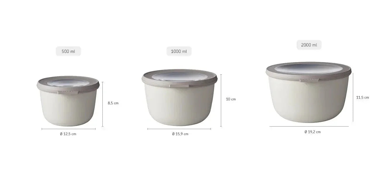 Mepal Cirqula Round Large Set 3 Piece Nordic White - LX2001 - Homewares, Outdoor, Phone Accessories, Cases, Speakers, Headphones + More -