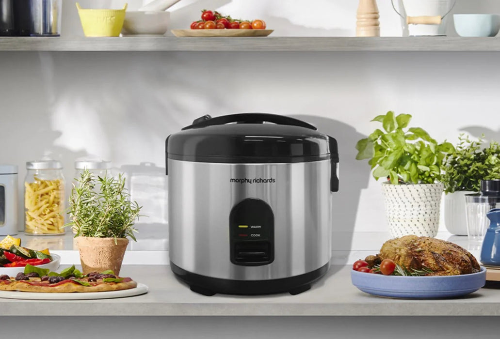 Morphy Richards 10 Cup Rice Cooker Stainless Steel - LX2001 - Homewares, Outdoor, Phone Accessories, Cases, Speakers, Headphones + More -