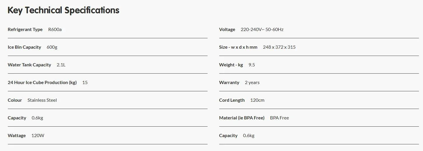 Morphy Richards 15kg Ice Maker MRIM15SS - LX2001 - Homewares, Outdoor, Phone Accessories, Cases, Speakers, Headphones + More -