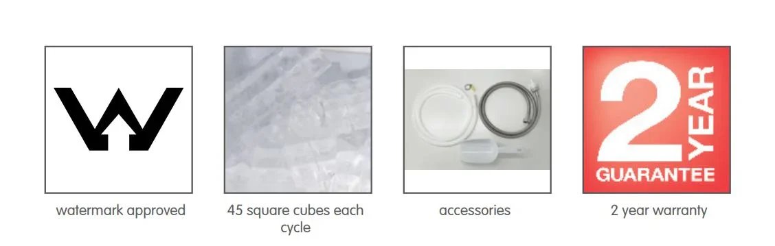 Morphy Richards 45kg Commercial Stainless Steel Ice Maker MRICE45BK - LX2001 - Homewares, Outdoor, Phone Accessories, Cases, Speakers, Headphones + More -