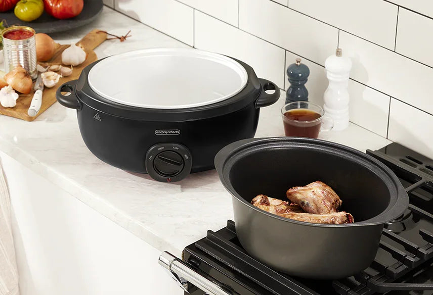 Morphy Richards 6.5L 'Sear and Stew' Slow Cooker - Black - LX2001 - Homewares, Outdoor, Phone Accessories, Cases, Speakers, Headphones + More -