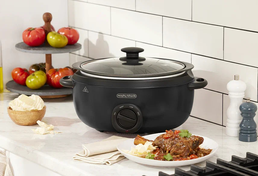Morphy Richards 6.5L 'Sear and Stew' Slow Cooker - Black - LX2001 - Homewares, Outdoor, Phone Accessories, Cases, Speakers, Headphones + More -