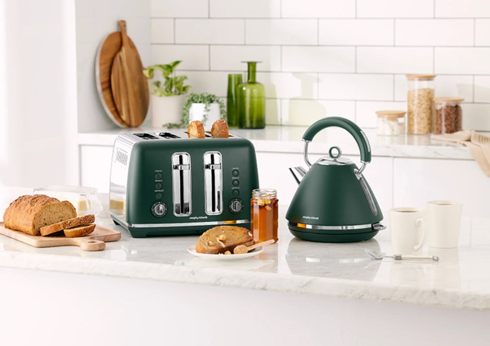 Morphy Richards Ascend Chrome 4-Slice Toaster - Racing Green - LX2001 - Homewares, Outdoor, Phone Accessories, Cases, Speakers, Headphones + More -