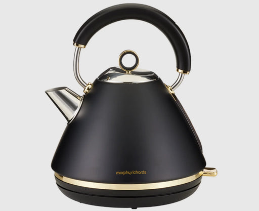 Morphy Richards Ascend Soft Gold Traditional Pyramid Kettle - Black MRSGK15B - LX2001 - Homewares, Outdoor, Phone Accessories, Cases, Speakers, Headphones + More -