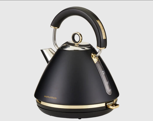 Morphy Richards Ascend Soft Gold Traditional Pyramid Kettle - Black MRSGK15B - LX2001 - Homewares, Outdoor, Phone Accessories, Cases, Speakers, Headphones + More -