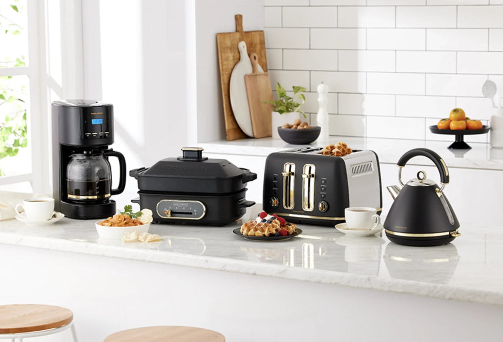 Morphy Richards Ascend Soft Gold Traditional Pyramid Kettle - Black MRSGK15B - LX2001 - Homewares, Outdoor, Phone Accessories, Cases, Speakers, Headphones + More -